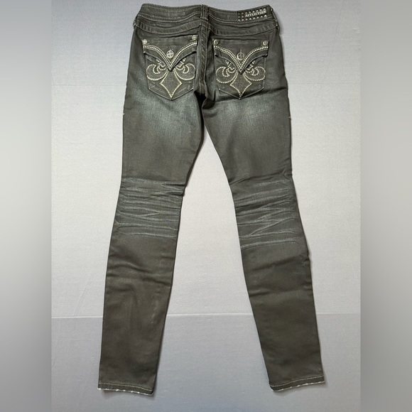 Affliction Women's Black Jeans W w 27 x l 39 x ins 31 - Picture 5 of 7